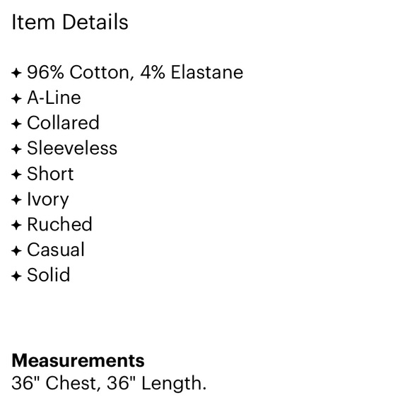 Victoria Secret | White A-line Empire Waist Skater Dress - Picture 3 of 6